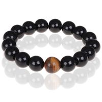 Memphis kralen armband Onyx Tijgeroog 12mm