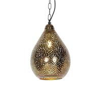 QAZQA - Oosters Oosterse hanglamp koper - Maruf 5 | Woonkamer | Slaapkamer - Staal Langwerpig - E27 Geschikt voor LED - Max. 1 x 40 Watt