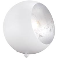LED Tafellamp - Trion Blinky - E14 Fitting - Rond - Mat Wit - Aluminium