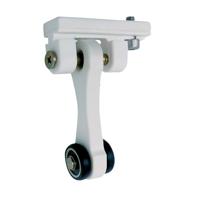 MICEL - 92585 riemschijf voor pergola, met dubbele lager, verlenging 60 mm, wit, 65 x 18,5 x 90 mm