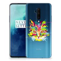 OnePlus 7T Pro Telefoonhoesje met Naam Cat Color