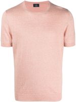 Barba t-shirt à bords nervurés - Rose - thumbnail