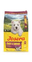 JOSERA Mini Junior Eend & Zalm (1 x 10 kg) | Premium droogvoer voor groeiende honden tot 10 kg vanaf de 6e week | Puppyvoer voor optimale ontwikkeling | kleine kroketten | glutenvrij | 1-pack