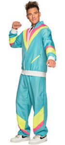 Boland Retro Trainingspak Heren Polyester Blauw maat L