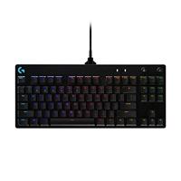 Logitech G Pro Mechanisch Gaming Toetsenbord, TKL, GX Blue Clicky Switches, LIGHTSYNC RGB Verlichte toetsen, Snelle verwerking toetsaanslagen, QWERTY US International layout - Zwart
