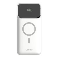 Ldnio PQ12 15W draadloze powerbank 10000mAh - Wit