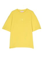 Elisabetta Franchi La Mia Bambina t-shirt à logo appliqué - Jaune