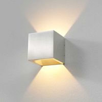 LED wandlamp 8955 Cube Alu - thumbnail