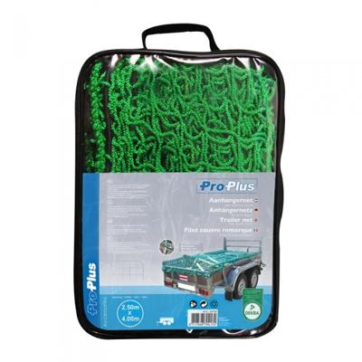 ProPlus aanhangernet 250 x 400 cm met elastisch koord groen ProPlus aanhangernet 250 x 400 cm met elastisch koord groen