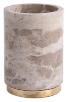 present time Pot Marble Marmer, 15cm hoog - Bruin