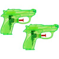 Waterpistool Splash Gun - 10x - klein model - 12 cm - groen - thumbnail