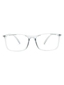 Giorgio Armani lunettes de vue à monture rectangulaire transparente - Gris