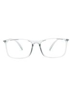 Giorgio Armani lunettes de vue à monture rectangulaire transparente - Gris - thumbnail