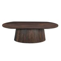 Livingfurn - Salontafel Salvator Walnut Oval 120 - Mangohout - thumbnail