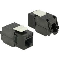 Delock 86267 Keystone-module RJ45-aansluiting > LSA Cat.6A UTP zwart - thumbnail