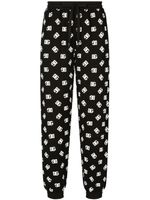 Dolce & Gabbana pantalon de jogging à motif monogrammé - Noir