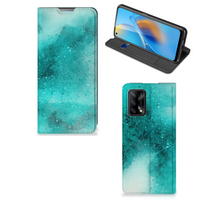 Bookcase OPPO A74 4G Painting Blue - thumbnail