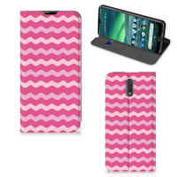 Nokia 2.3 Hoesje met Magneet Waves Pink