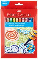Faber-Castell 120004 - Waskrijtjes, draaibaar, kartonnen doos à 24 stuks
