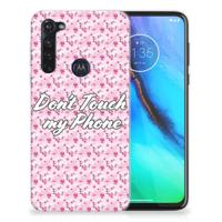 Motorola Moto G Stylus Silicone-hoesje Flowers Pink DTMP