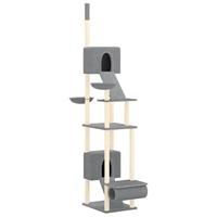 Bussandri Exclusive - Kattenmeubel vloer tot plafond 277-303 cm lichtgrijs