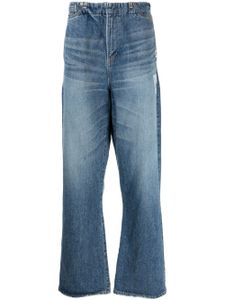 Maison MIHARA YASUHIRO jean droit à taille mi-haute - Bleu