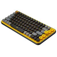 Logitech POP Keys Mechanisch toetsenbord, draadloos, met emoji-toetsen, compact, duurzaam, Bluetooth of USB-connectiviteit, multiapparaat, compatibel met OS - Blast AZERTY