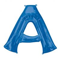 Amscan folieballon letter A 93 x 86 cm blauw