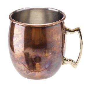 1x Cocktailbeker/cocktailglas Moscow Mule 450 ml antiek koper