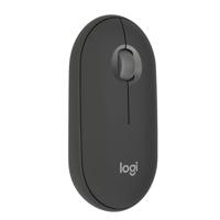 Logitech Pebble Mouse 2 M350s dunne draadloze Bluetooth-muis, draagbaar, licht, aanpasbare knop, stil klikken, Easy-Switch voor Windows, macOS, iPadOS, Android, ChromeOS - Grafiet