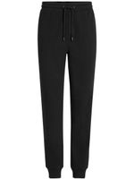 Karl Lagerfeld pantalon de jogging en coton biologique à bande logo - Noir