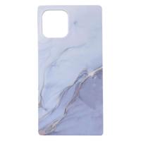 Shop4 - iPhone 12 Pro Hoesje - Back Case Marmer Paars