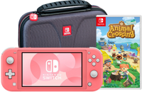 Game onderweg pakket - Nintendo Switch Lite Koraal