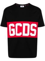 GCDS t-shirt en coton à logo imprimé - Noir - thumbnail