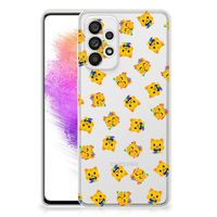 TPU bumper voor Samsung Galaxy A73 5G Katten Emojis - thumbnail