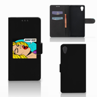 Sony Xperia XA1 Plus Wallet Case met Pasjes Popart Oh Yes