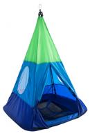 Hörby Bruk schommeltipi junior 95 cm polyetheen blauw/groen