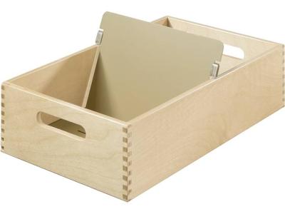 HAN 1005-0 1005-0 Kaartenbak Natuurlijk hout Aantal kaarten (max.): 1.500 kaarten DIN A5 liggend Met metaalsteun