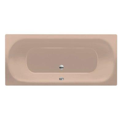 Ligbad Inbouw Xenz Cuba Rechthoek 1-2 Persoons Duobad 80x180x48cm Acryl Bahama Beige Hoogglans met Poten