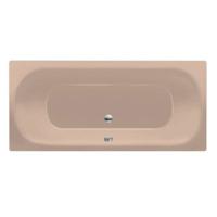 Ligbad Inbouw Xenz Cuba Rechthoek 1-2 Persoons Duobad 80x180x48cm Acryl Bahama Beige Hoogglans met Poten