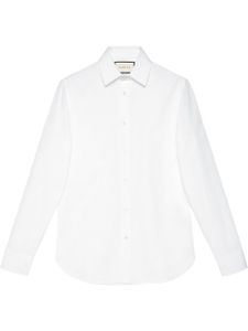 Gucci chemise ajustée en popeline - Blanc