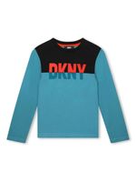 Dkny Kids t-shirt à logo imprimé - Bleu