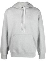 Nike hoodie en coton à logo brodé - Gris