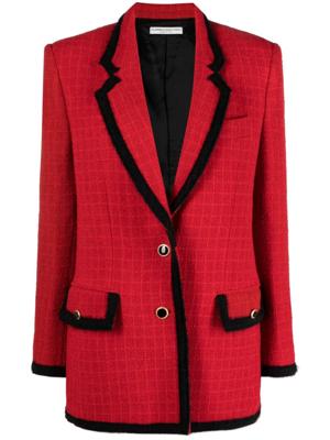 Alessandra Rich Geruite blazer - Rood