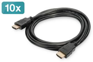 Digitus AK-990920-020-S HDMI-kabel HDMI Aansluitkabel HDMI-A-stekker, HDMI-A-stekker 2.00 m Zwart 4K UHD, Audio Return Channel (ARC)