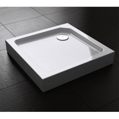 Douchebak Best Design Vierkant 80x80x14cm SMC Glans Wit met Verstelbare Potenset