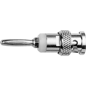 Telegärtner J01008A0628 Meetadapter BNC-stekker - Banaanstekker 4 mm Zilver