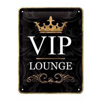 Nostalgic Art wandbord/muurplaatje - metaal - VIP Lounge - 15 x 20 cm - Mancave - thumbnail