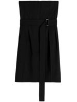 Victoria Beckham robe mi-longue à design sans bretelles - Noir - thumbnail