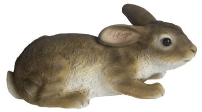 Esschert Design haas 23,4 x 10,2 cm polyresin bruin/wit